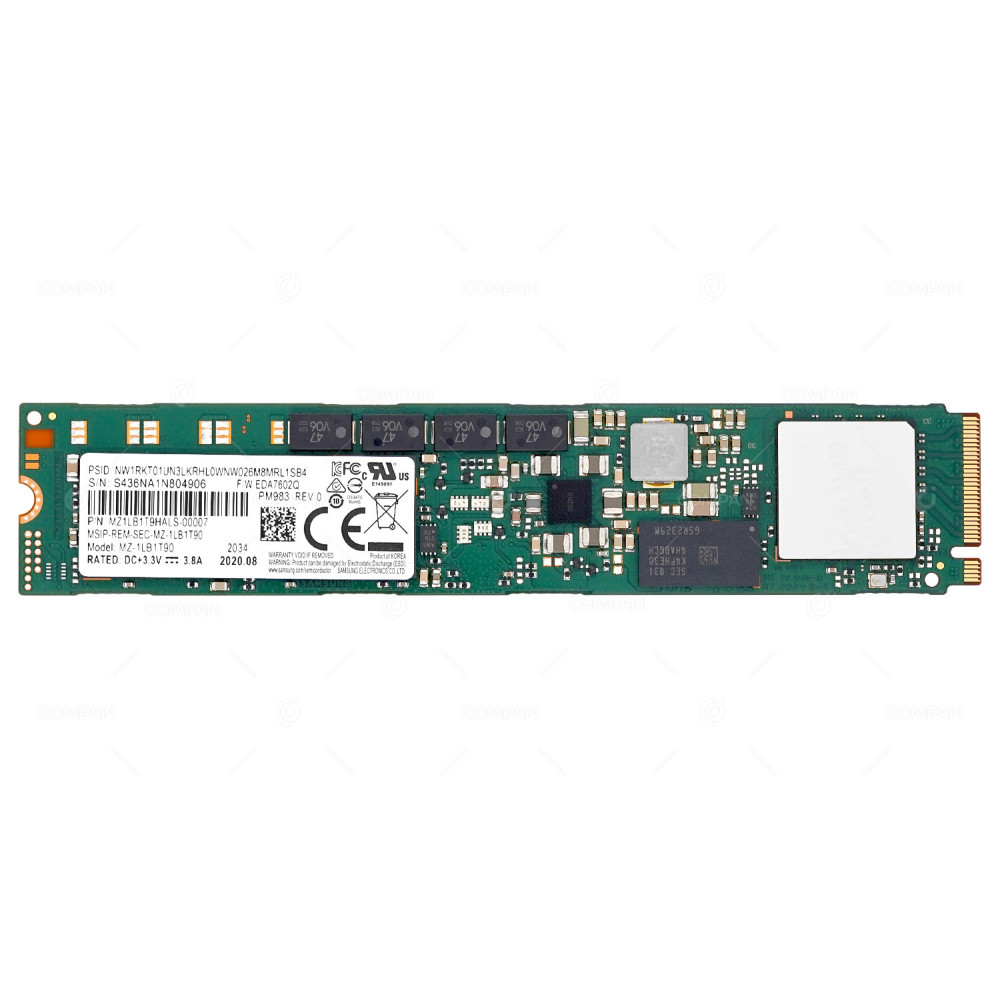 MZ-1LB1T90  SAMSUNG PM983 NVME 1.92TB PCIE 3.0 x4 M.2